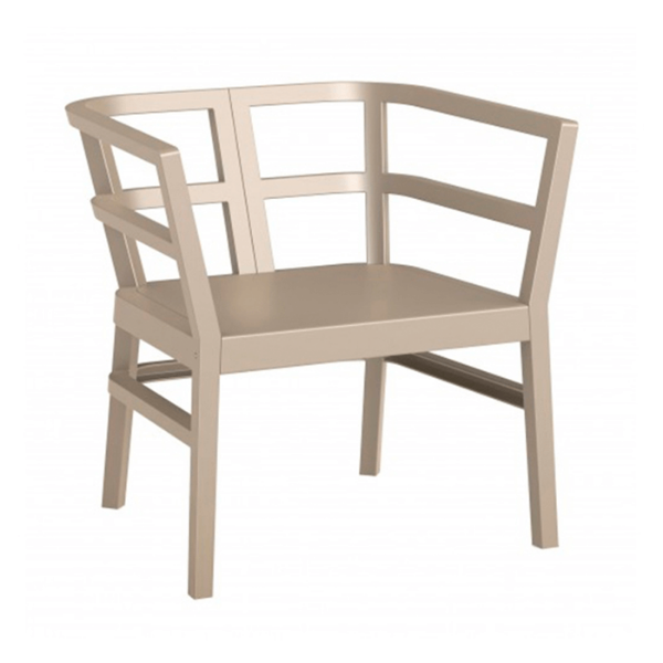 Click-Clack Polypropylene ArmChair without Cushion Option - Sand