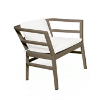 Click-Clack Polypropylene ArmChair with Cushion Option - Chocolate