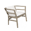 Click-Clack Polypropylene ArmChair with Cushion Option - Sand