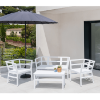 Click-Clack Polypropylene ArmChair with Cushion Option - Lifestyle