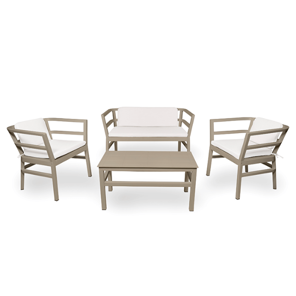 Click-Clack Polypropylene Deep Seat Cushion Set - Sand