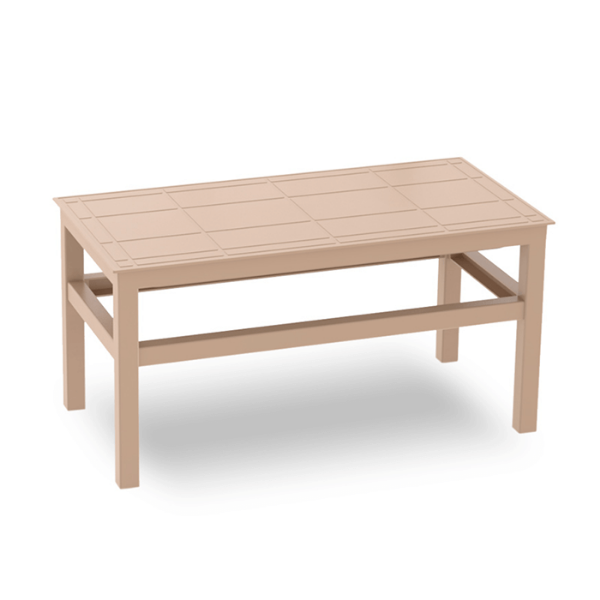 Click-Clack 17.7” x 35.4” Polypropylene Coffee Table - Sand