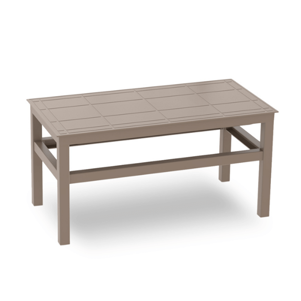 Click-Clack 17.7” x 35.4” Polypropylene Coffee Table - Chocolate