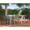 Dessa 35.4” x 63” Rectangle Polypropylene Patio Table - Lifestyle