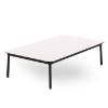 Hub 31.5” x 59” Baja Rectangular Coffee Table with HPL Top - White