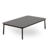Hub 31.5” x 59” Baja Rectangular Coffee Table with HPL Top - Black