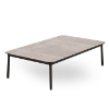 Hub 31.5” x 59” Baja Rectangular Coffee Table with HPL Top - Concrete