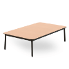 Hub 31.5” x 59” Baja Rectangular Coffee Table with HPL Top -  Natural Oak