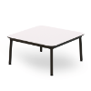 Hub 31.5” Baja Square Coffee Table with HPL Top - White