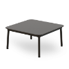 Hub 31.5” Baja Square Coffee Table with HPL Top - Black