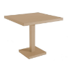 	Barcino Square Pedestal Dining Table with Anodised Aluminum Frame, 31.5” or 35.4” -  Sand