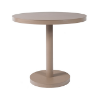 Barcino Round Pedestal Dining Table with Anodized Aluminum Frame, 23.6” or 31.5” - Sand