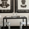 Barcino Square Patio Dining Table with Anodised Aluminum Frame, 31.5” or 35.4” - Lifestyle