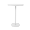 Barcino 23.6” Round Pedestal Bar Height Table - White