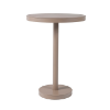 Barcino 23.6” Round Pedestal Bar Height Table - Sand