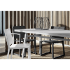 Barcino70.9" x 35.4" Rectangular Patio Dining Table with Anodised Aluminum Frame  - Lifestyle