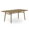 Barcino 70.9" x 35.4" Rectangular Patio Dining Table with Anodised Aluminum Frame - Sand