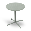 Bini 27.6” Polypropylene Round Dining Table - Green Grey