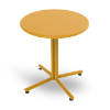 Bini 27.6” Polypropylene Round Dining Table - Tuscan