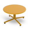 Bini 27.6” Polypropylene Round Lounge Side Table - Tuscan