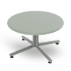 Bini 27.6” Polypropylene Round Lounge Side Table - Green Grey