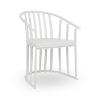 Raff Polypropylene Armchair without Seat Cushion Option - White