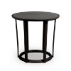 Raff Round Polypropylene Side Table - Black