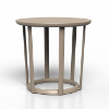 Raff Round Polypropylene Side Table - Sand