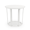 Raff Round Polypropylene Side Table - White