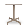 Sputnik 27.6” Round Dining Table with HPL Top and Polyamide X Base - Chocolate