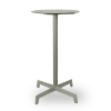 Sputnik 23.6” Round Bar Height Table with HPL Top and Polyamide X Base - Green Grey