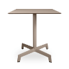 Sputnik 27.6” Square Dining Table with HPL Top and Polyamide X Base - Chocolate