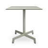 Sputnik 27.6” Square Dining Table with HPL Top and Polyamide X Base - Green Grey