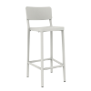 Lisboa Polypropylene Armless Barchair - White