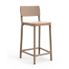 Lisboa Polypropylene Armless Counter Height Chair - Sand