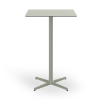 Toledo 27.6” High Square Bar Height with HPL Top and Painted Aluminum X Base - Green Grey