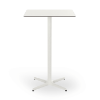 Toledo 27.6” High Square Bar Height with HPL Top and Painted Aluminum X Base - White