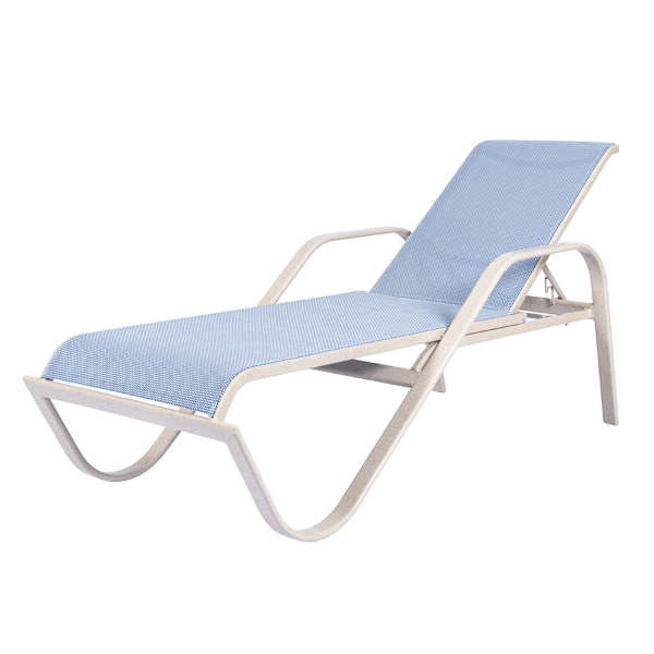 Waterfront Sling Pool Chaise Lounge - 16” Elevated Seat Height