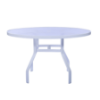 Waterfront Acrylic Round Poolside Patio Dining Table, 48" Diameters