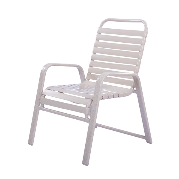 Resort Vinyl Strap Patio Dining Chair