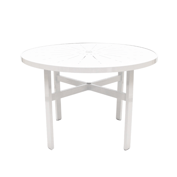 	Dockside Punch Top Round Patio Dining Table, 42” Diameters