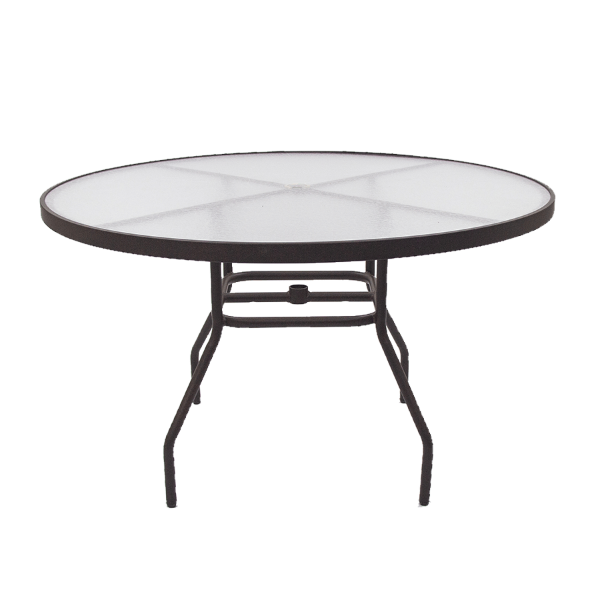 Coast Round Acrylic Patio Dining Table, 36", 42", or 48" Diameters
