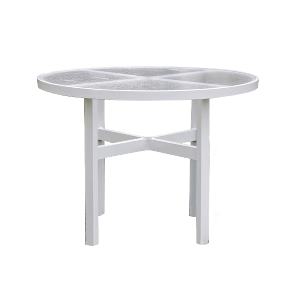 Dockside 42” Diameter Round Acrylic Patio Dining Table