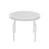 Coast Straight Round Acrylic Poolside Side Table, 24” Diameter