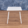 Coast Straight 18” Square Fiberglass Side Table - Lifestyle