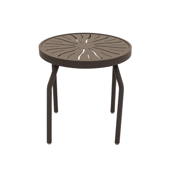 Coast Straight Punch Top Round Side Table, 18” or 24” Diameters