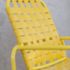 Coast Basketweave Vinyl Strap Sled Base Patio Dining Chair - Detail