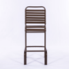 Coast Vinyl Strap Armless Patio Bar Height Chair - Front