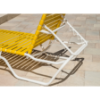 Coast Vinyl Strap Pool Lounge Chair - 12” Low Profile Seat Height - Back Detail