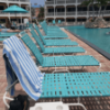 Coast Basketweave Vinyl Strap Pool Lounge Chair - 16” Elevated Seat Height - Lifestyle2